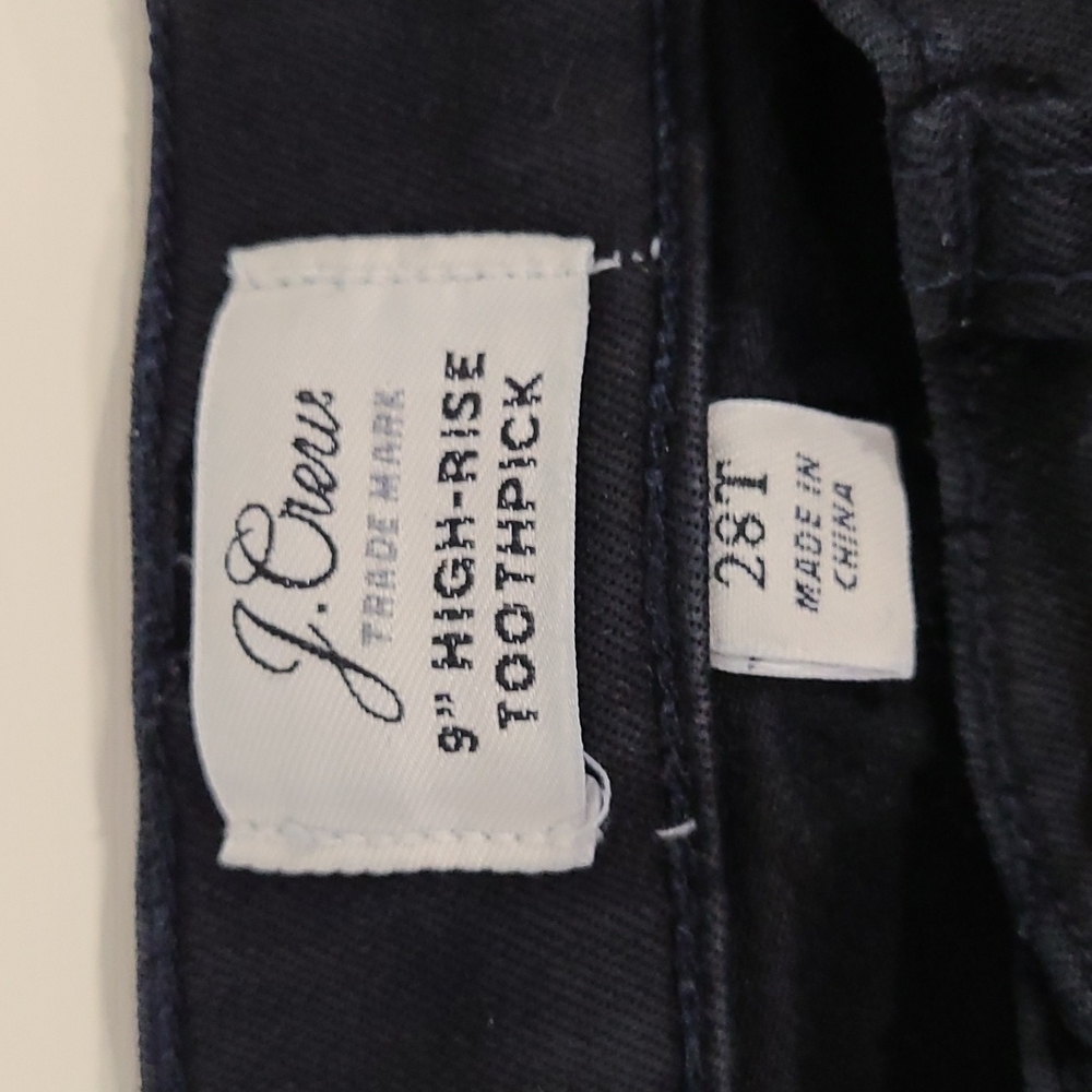 J. Crew 9" High-Rise Toothpick Skinny Jean, 28 Tall-item H2879 - Picture 5 of 10